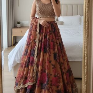 Georgette Lehenga